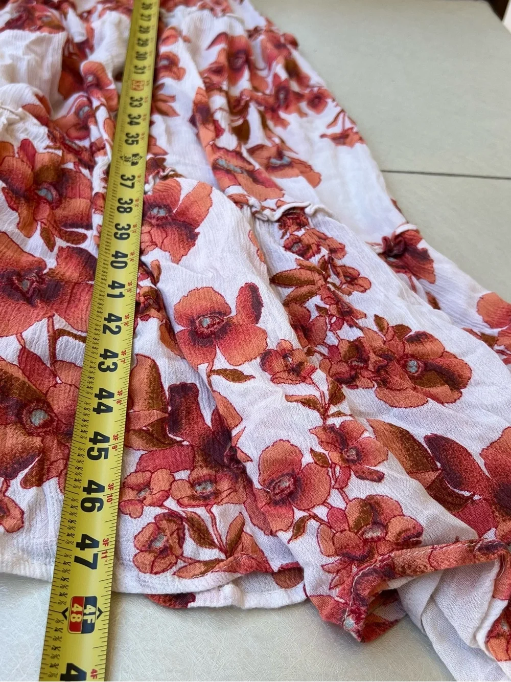 Free people garden party floral print tiered maxi dress Women’s Size XS